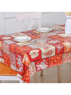 Клеёнка столовая на нетканой основе Доляна, ширина 137 см, толщина 0,08 мм, рулон 20 м