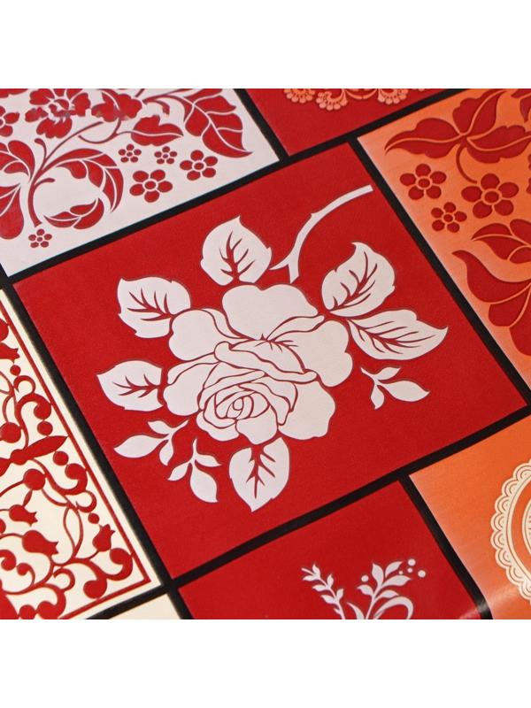 Клеёнка столовая на нетканой основе Доляна, ширина 137 см, толщина 0,08 мм, рулон 20 м