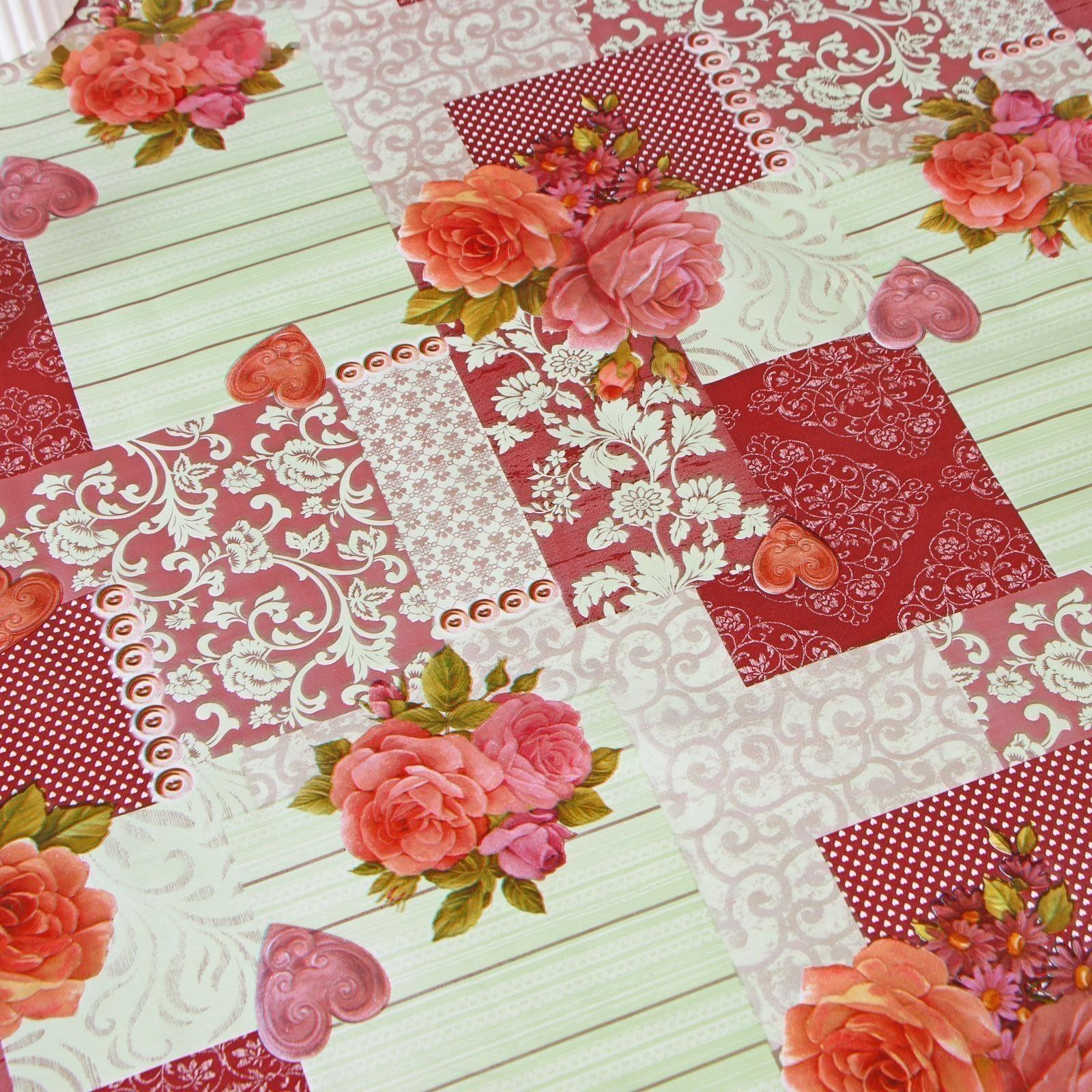 Клеёнка столовая на нетканой основе Доляна, ширина 137 см, толщина 0,08 мм, рулон 20 м