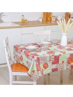 Клеёнка столовая на нетканой основе Доляна, ширина 137 см, толщина 0,08 мм, рулон 20 м