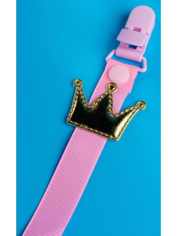 Держатель для пустышки, ниблера «Принцесса» на ленте