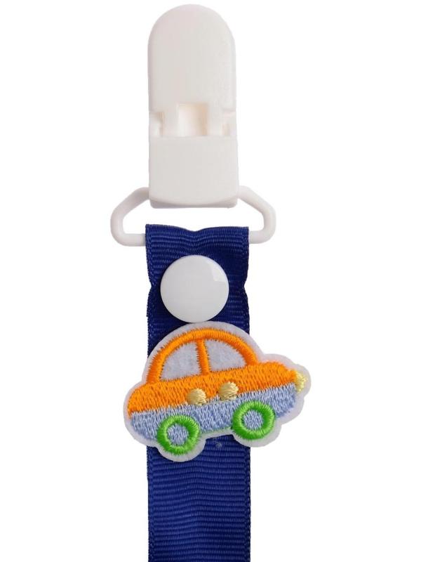 Держатель для пустышки, ниблера «Счастливый малыш» на ленте