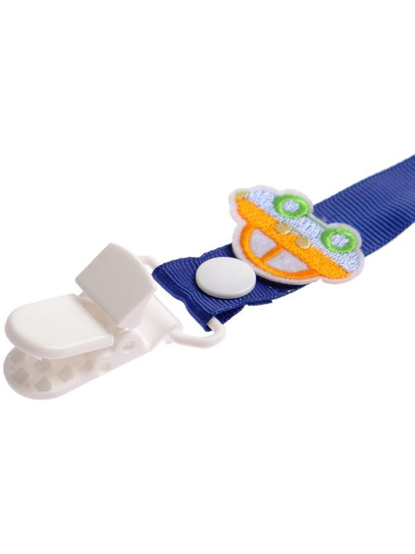 Держатель для пустышки, ниблера «Счастливый малыш» на ленте