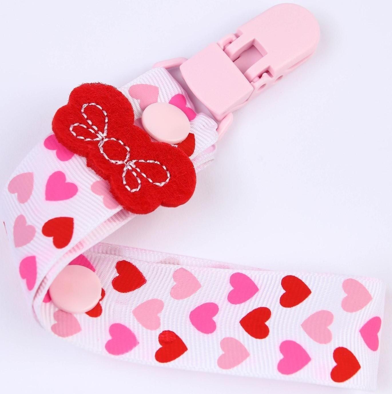 Держатель для пустышки, ниблера «Любимая дочка» на ленте