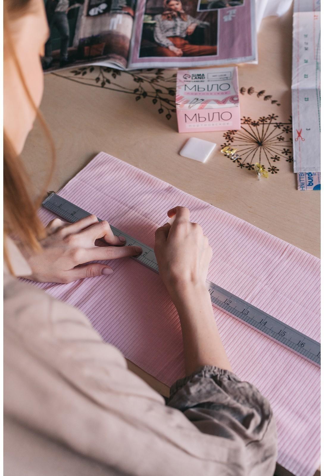 Мыло портновское, исчезающее, 4 × 4 см, 50 шт, цвет белый