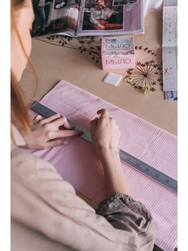 Мыло портновское, исчезающее, 4 × 4 см, 50 шт, цвет белый