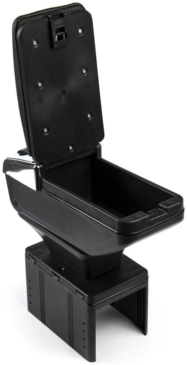 Подлокотник универсальный с пепельницей и подставкой подстаканником, черный,