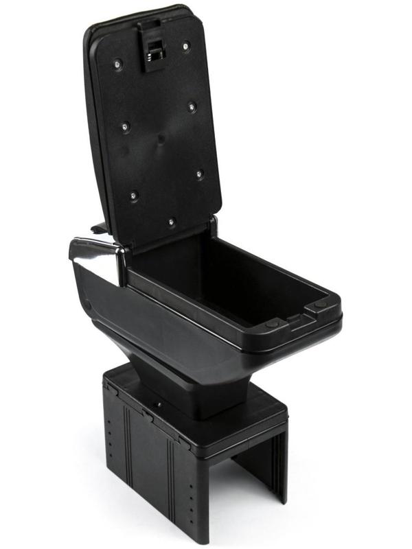 Подлокотник универсальный с пепельницей и подставкой подстаканником, черный,