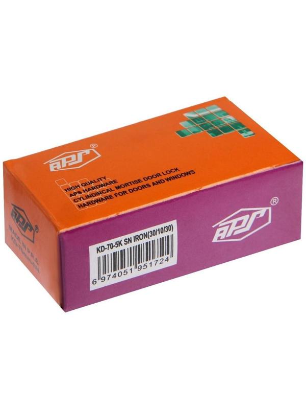 Цилиндровый механизм, 70 мм, перфор. ключ, 5 ключей, цвет золото