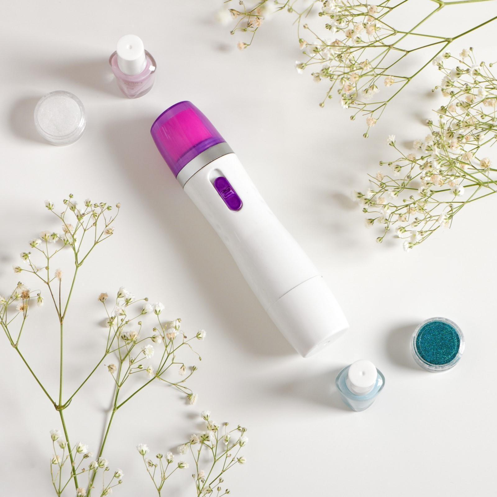 Аппарат для полировки ногтей Luazon LMM-007, 6 насадок, 2xАА (не в комплекте), белый