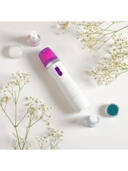 Аппарат для полировки ногтей Luazon LMM-007, 6 насадок, 2xАА (не в комплекте), белый