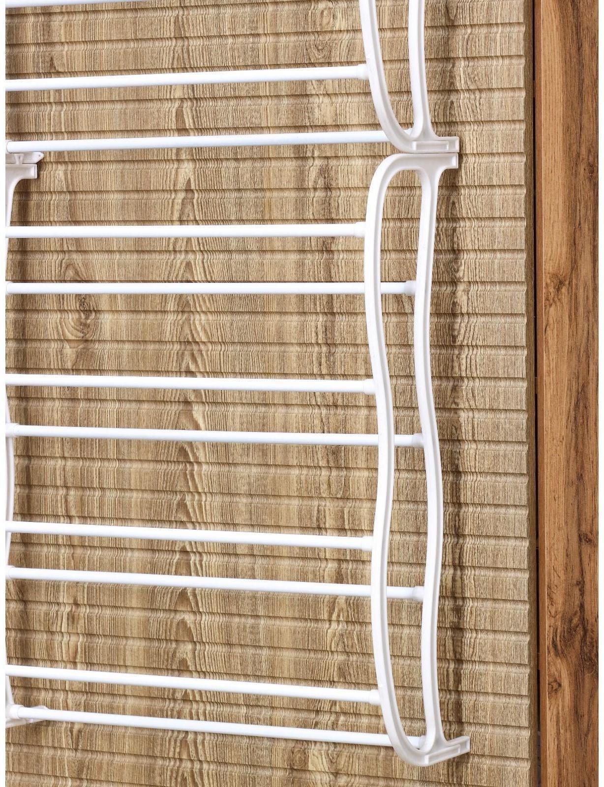 Обувница надверная, 8 ярусов (на 24 пары обуви), 50×20×124 см, цвет белый