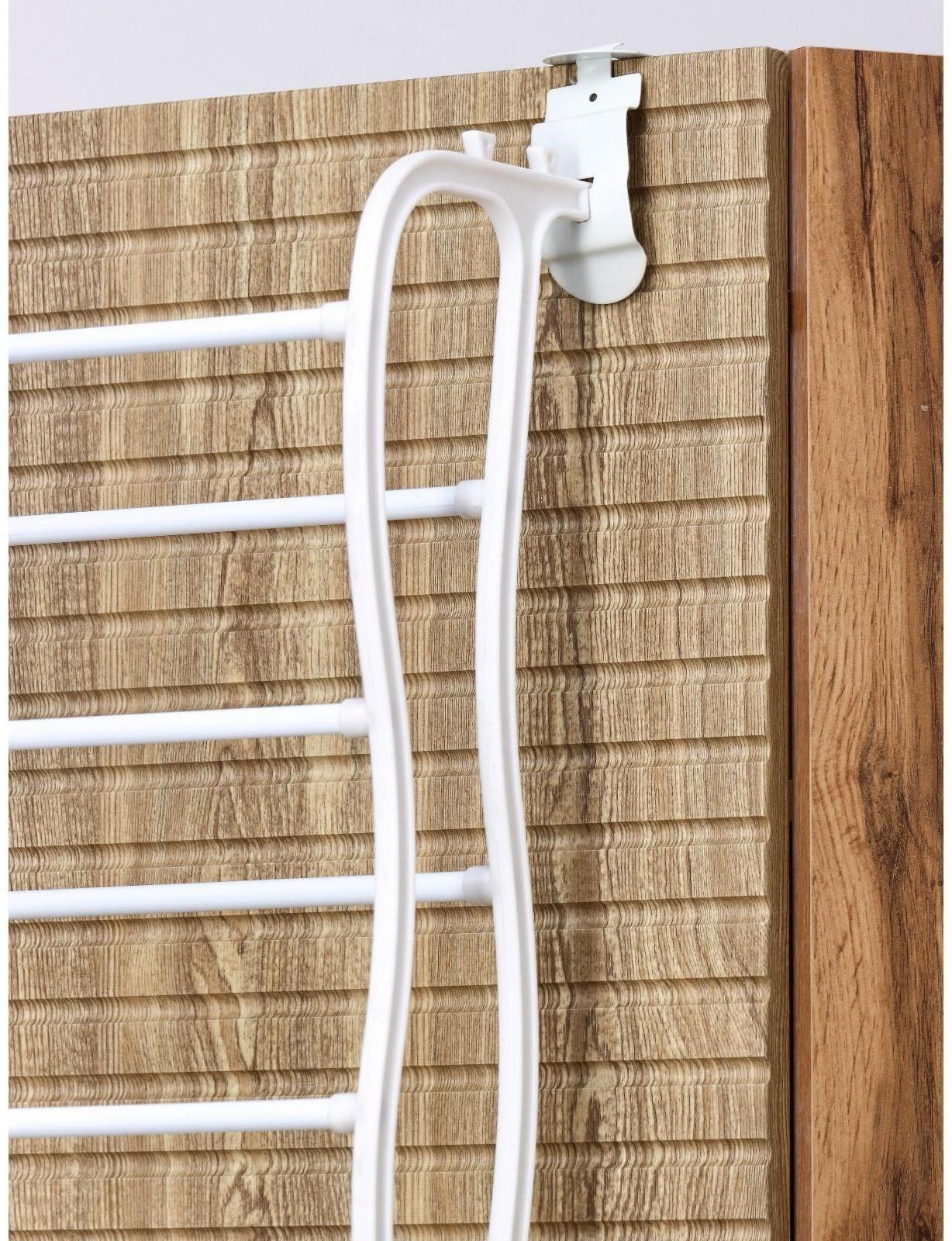 Обувница надверная, 8 ярусов (на 24 пары обуви), 50×20×124 см, цвет белый