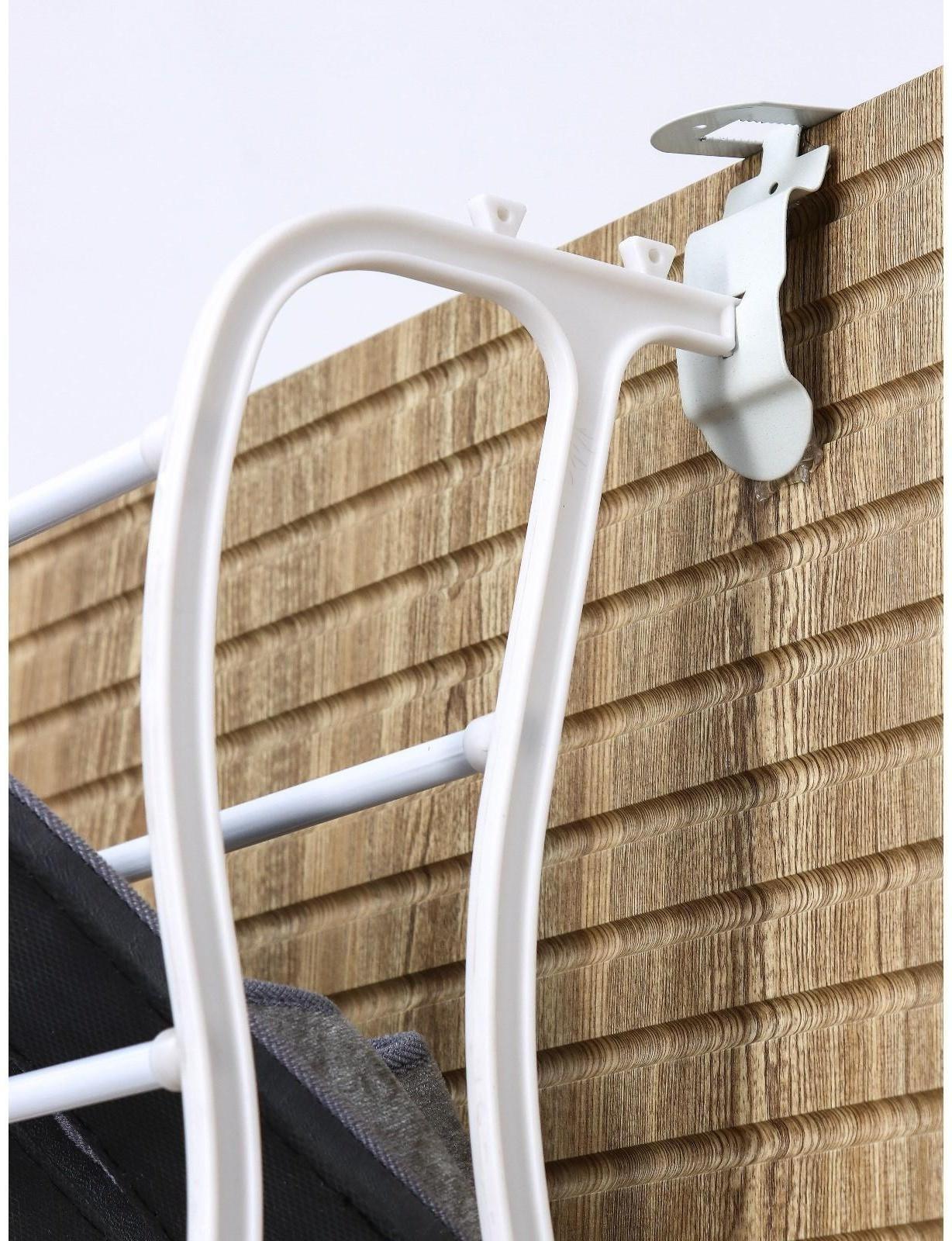 Обувница надверная, 8 ярусов (на 24 пары обуви), 50×20×124 см, цвет белый