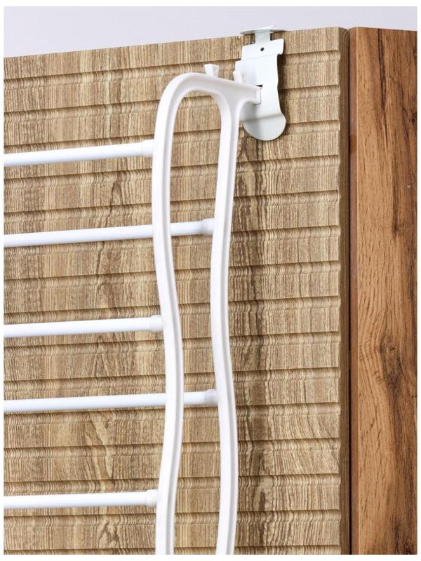 Обувница надверная, 8 ярусов (на 24 пары обуви), 50×20×124 см, цвет белый