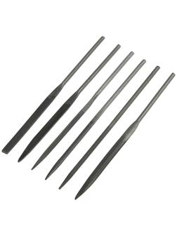 Набор надфилей ЛОМ, металлические рукоятки, 70 х 160 х 4 мм, 6 шт.