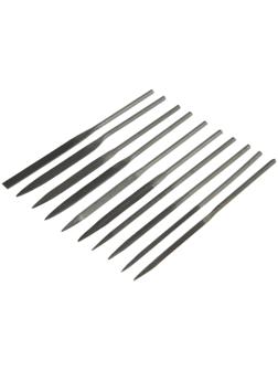 Набор надфилей ЛОМ, металлические рукоятки, 70 х 160 х 4 мм, 10 шт.