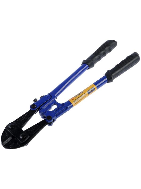 Болторез ТУНДРА, обрезиненные рукоятки, болты до 6 мм, проволока до 8 мм, 450 мм