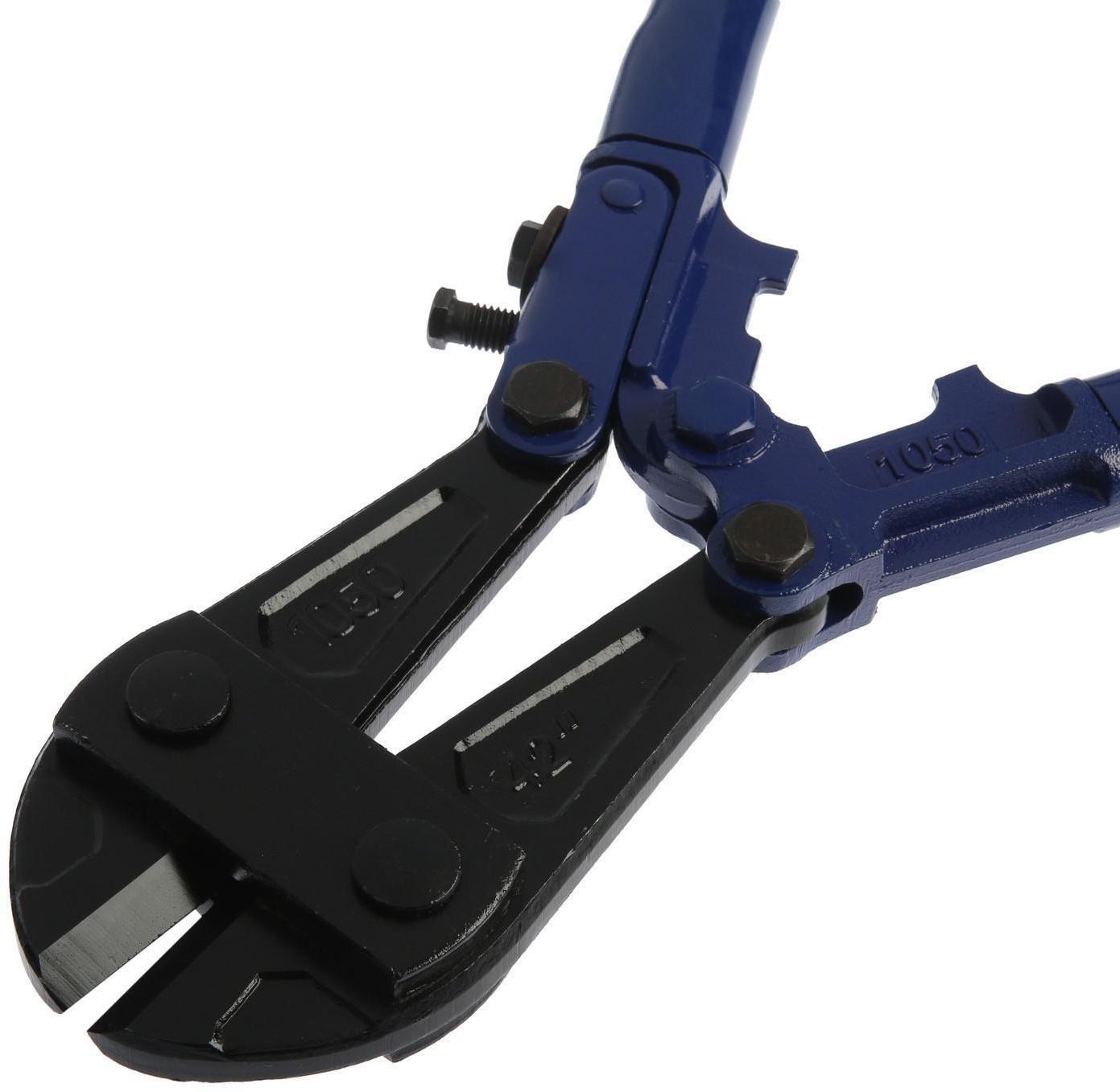 Болторез ТУНДРА, обрезиненные рукоятки, болты до 12 мм, проволока до 19 мм, 1050 мм