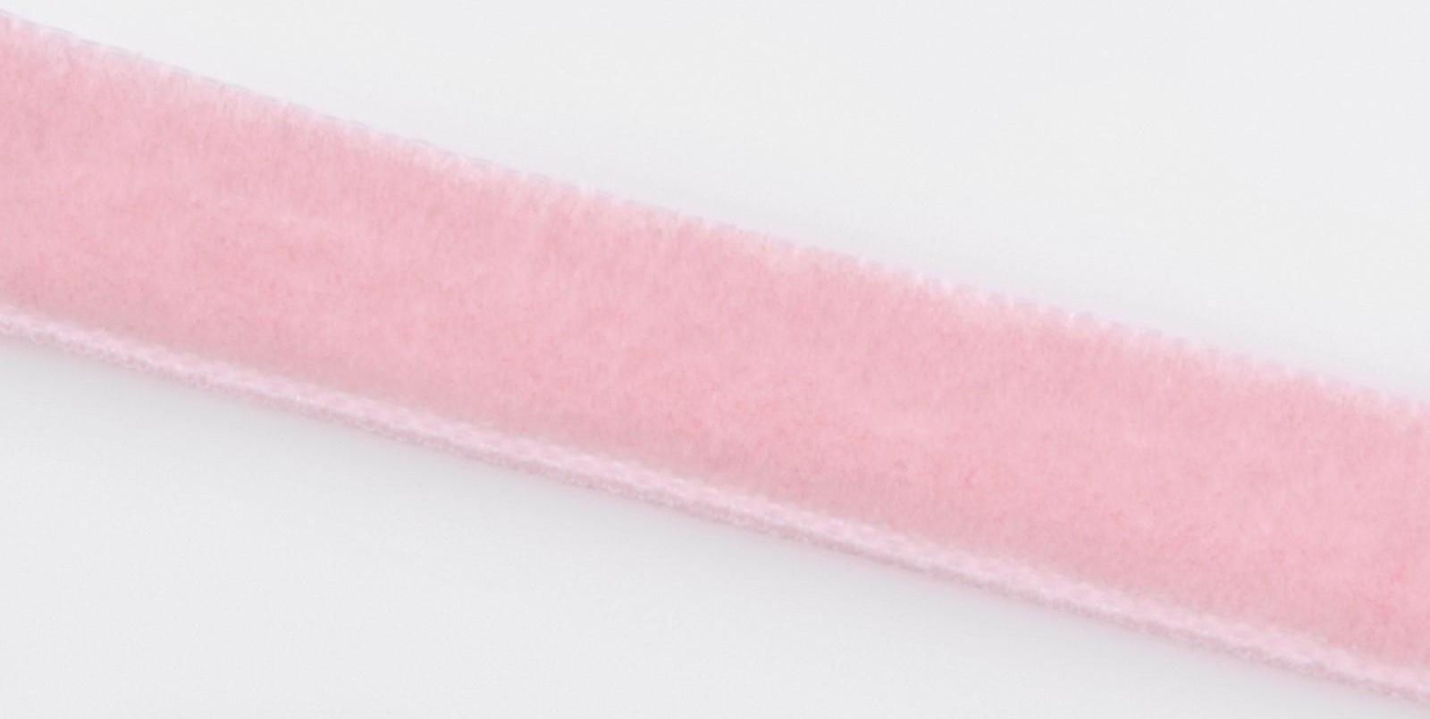 Лента бархатная, 10 мм, 18 ± 1 м, цвет розовый №08