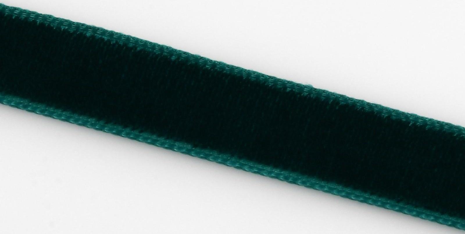 Лента бархатная, 10 мм, 18 ± 1 м, цвет изумрудный №34