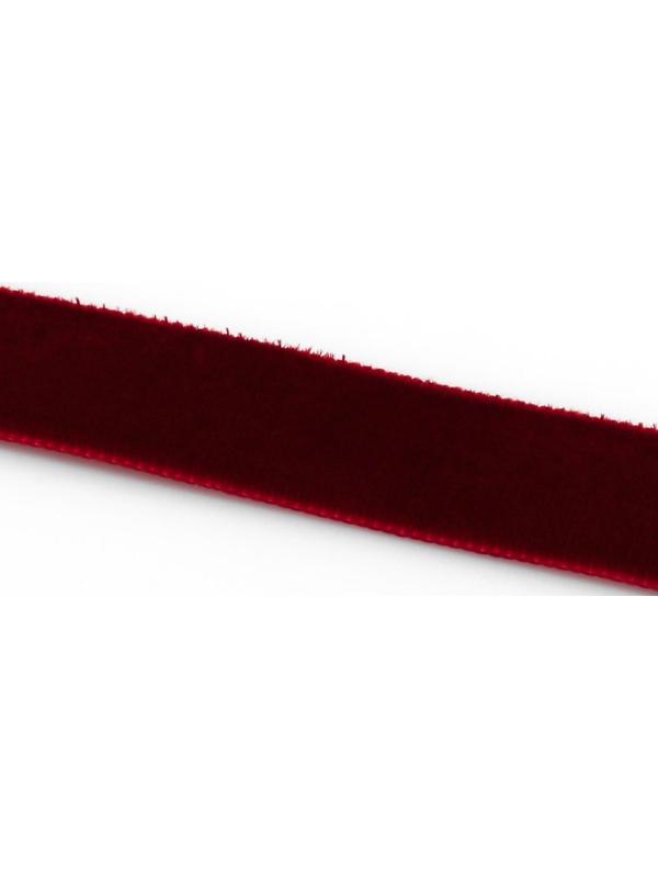 Лента бархатная, 15 мм, 18 ± 1 м, цвет бордовый №43