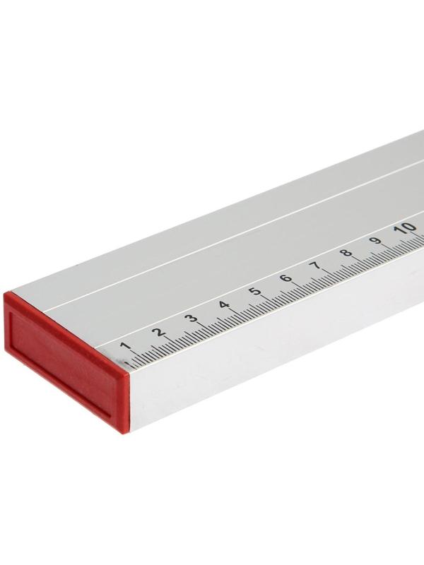 Уровень алюминиевый ЛОМ, 2 глазка, линейка, 600 мм