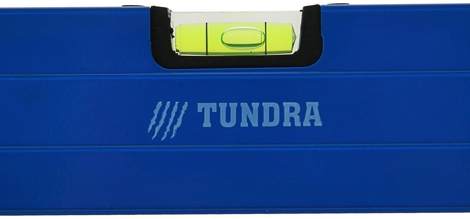 Уровень алюминиевый ТУНДРА, 3 глазка (1 поворотный глазок), 1200 мм