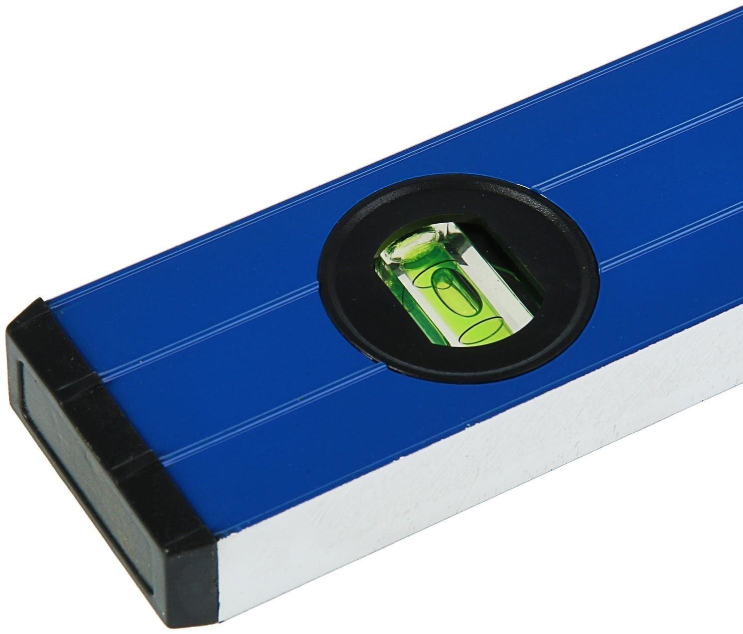 Уровень алюминиевый ТУНДРА, 3 глазка (1 поворотный глазок), 1200 мм