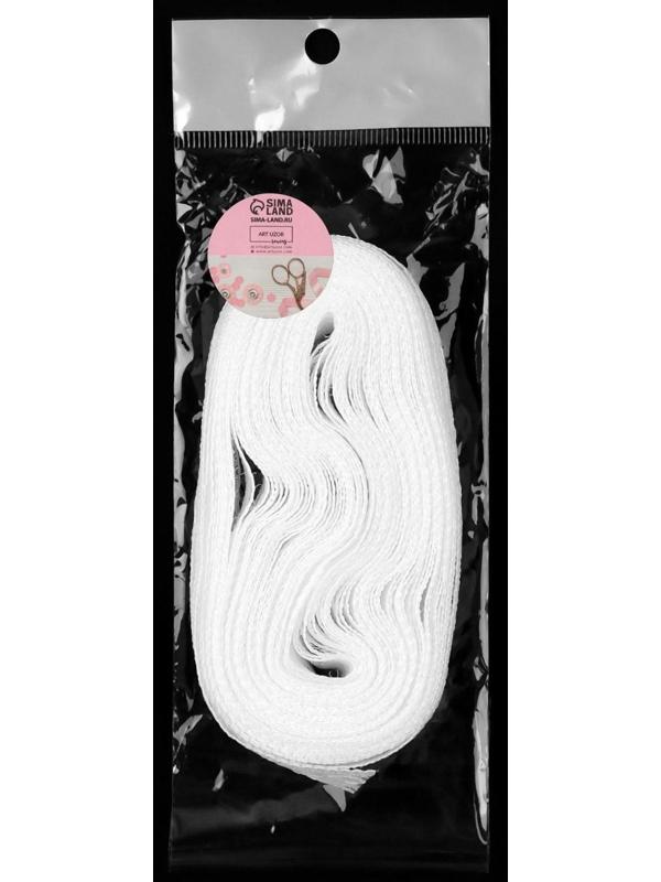 Кружево капроновое, 23 мм × 10 ± 1 м, цвет кипенно-белый