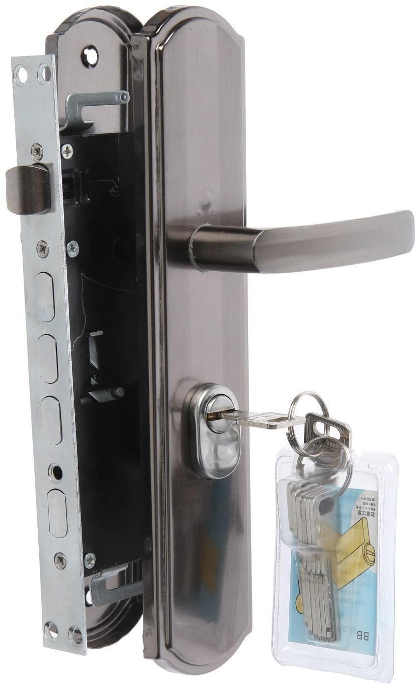 Комплект замка для китайской двери R2R, с ц/м, с ручками, правый
