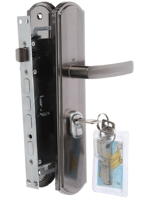 Комплект замка для китайской двери R2R, с ц/м, с ручками, правый