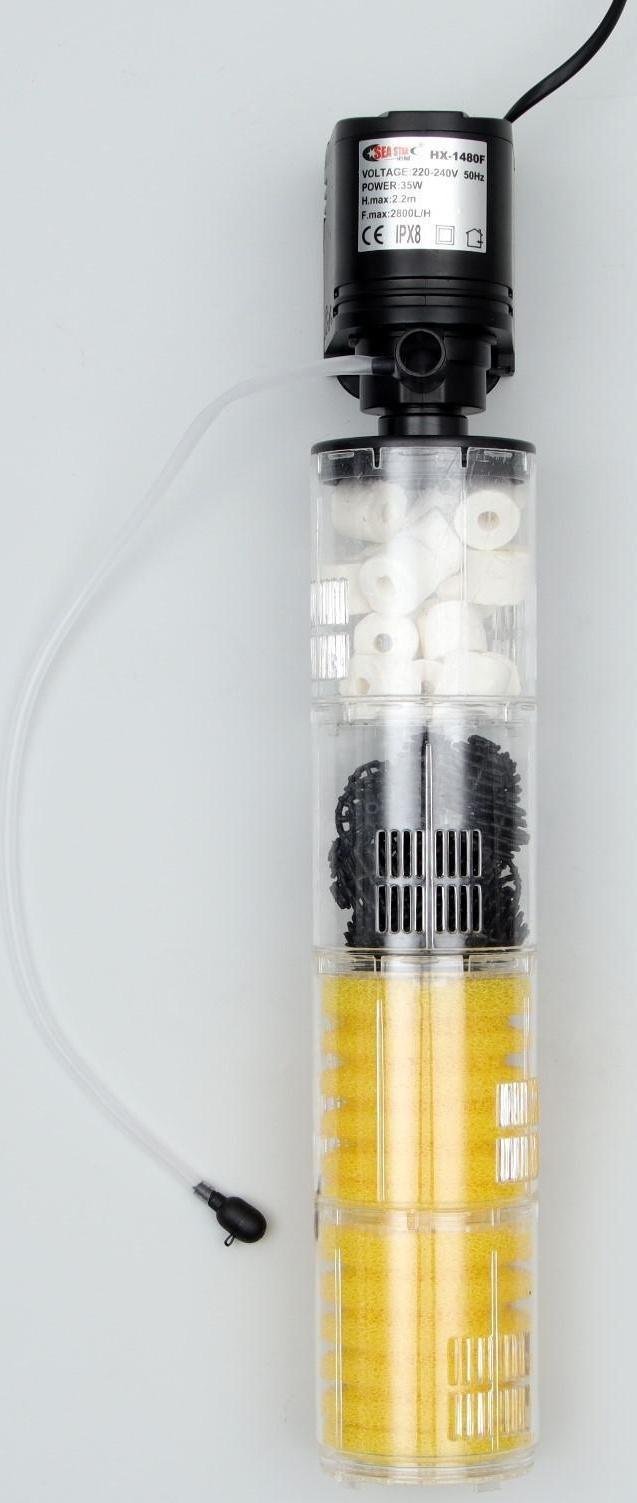 Фильтр внутренний Sea Star HX-1480F, 2800 л/ч, 35 Вт, высота подъема 2,2 м