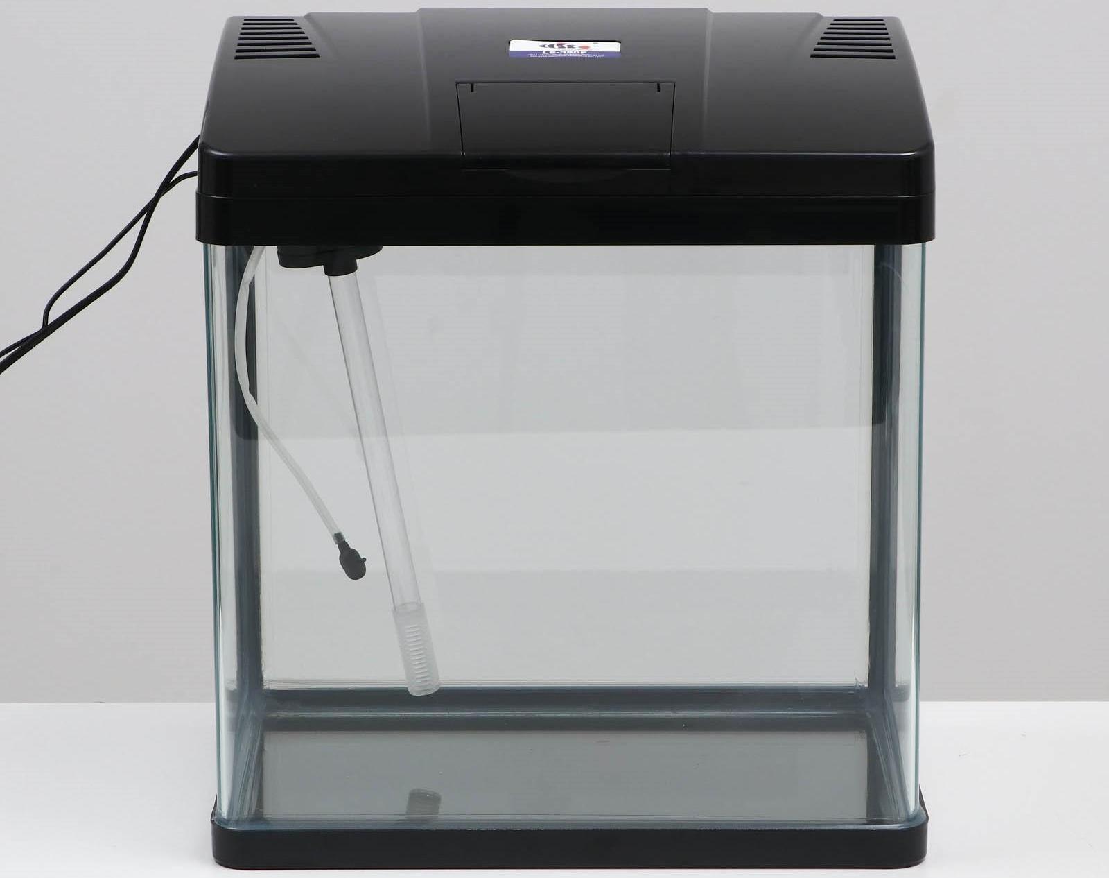 Аквариум SeaStar LS-380F в комплекте:  LED-лампа, фильт, 30 л, черный