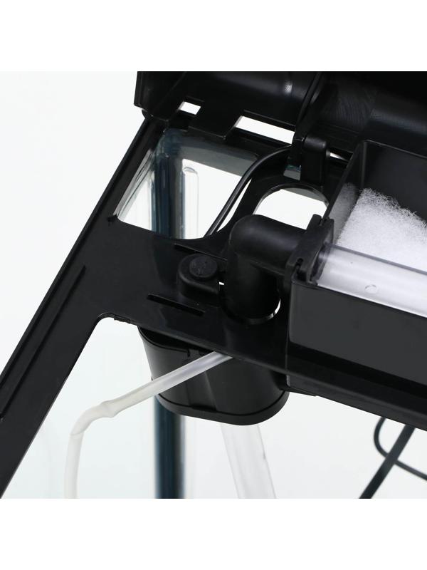 Аквариум SeaStar LS-380F в комплекте:  LED-лампа, фильт, 30 л, черный