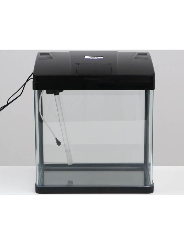 Аквариум SeaStar LS-380F в комплекте:  LED-лампа, фильт, 30 л, черный