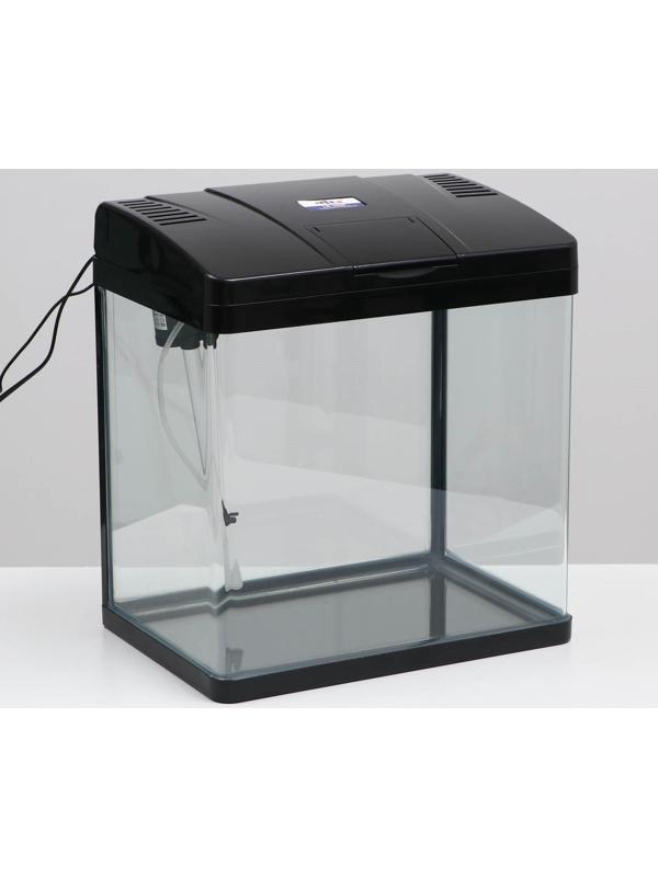 Аквариум SeaStar LS-380F в комплекте:  LED-лампа, фильт, 30 л, черный