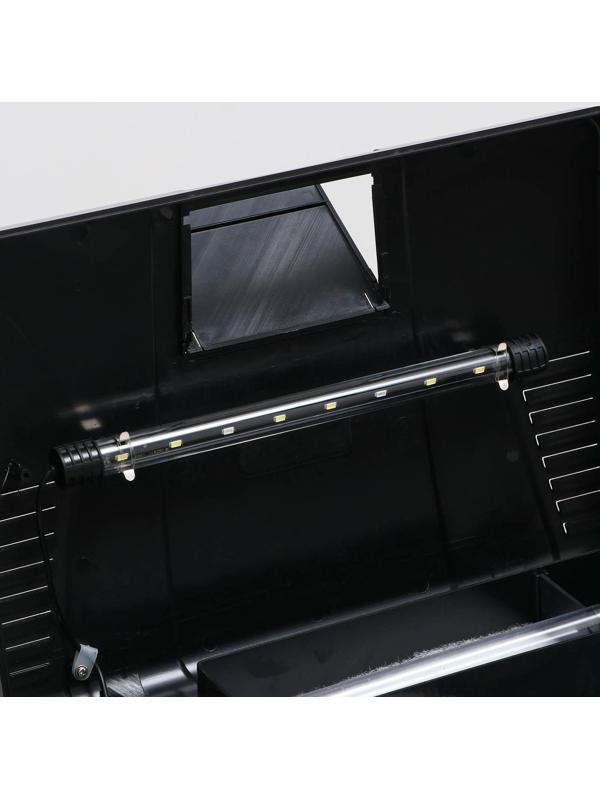 Аквариум SeaStar LS-380F в комплекте:  LED-лампа, фильт, 30 л, черный