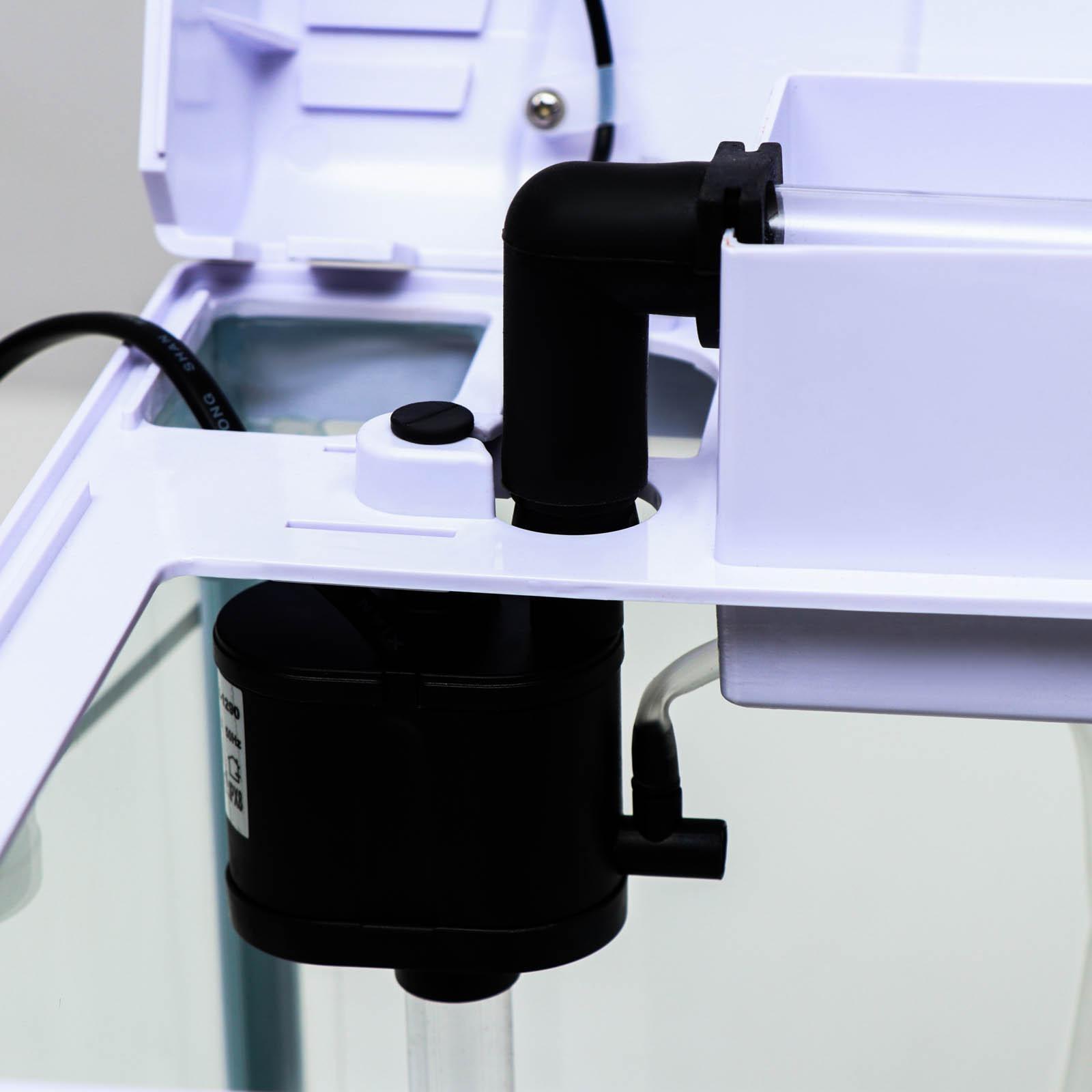 Аквариум SeaStar LS-380F в комплекте:  LED-лампа, фильт, 30 л, белый