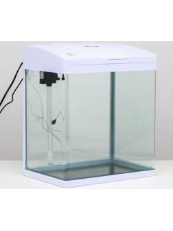 Аквариум SeaStar LS-380F в комплекте:  LED-лампа, фильт, 30 л, белый
