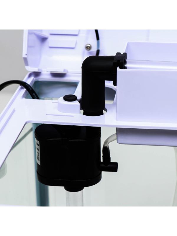 Аквариум SeaStar LS-380F в комплекте:  LED-лампа, фильт, 30 л, белый