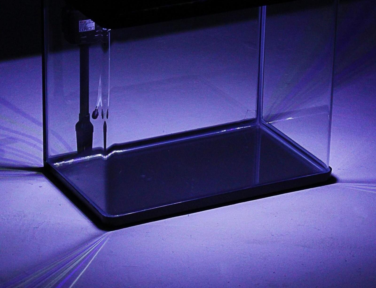 Аквариум SeaStar LS-500F в комплекте: LED-лампа двухцветная, фильтр, 56 л, черный