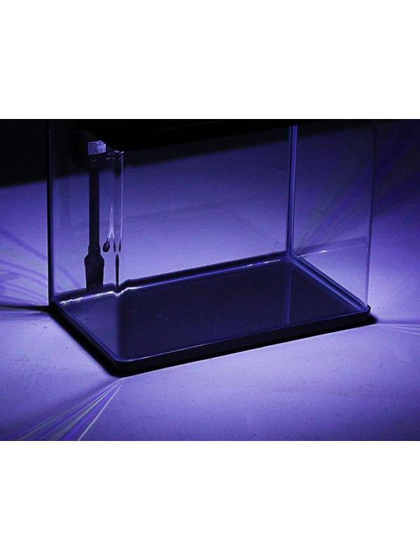 Аквариум SeaStar LS-500F в комплекте: LED-лампа двухцветная, фильтр, 56 л, черный