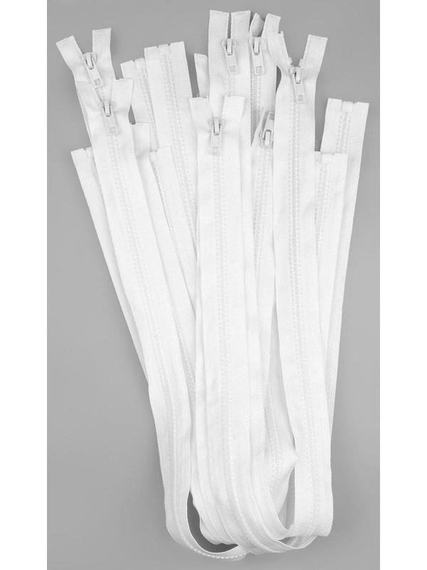 Молния разъёмная «Трактор», №5, замок автомат, 60 см, цвет белый