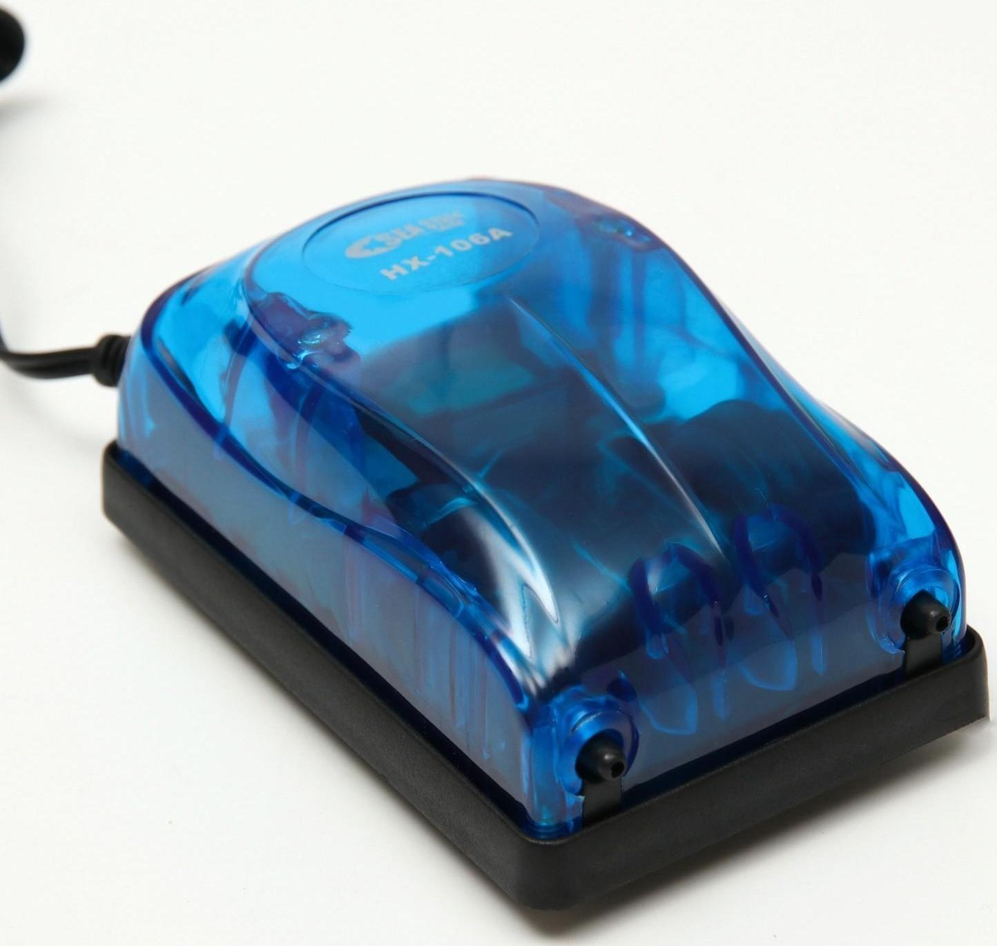 Компрессор воздушный Sea Star HX-106А прозрачный, 2 x 4 л/мин, 5 Вт