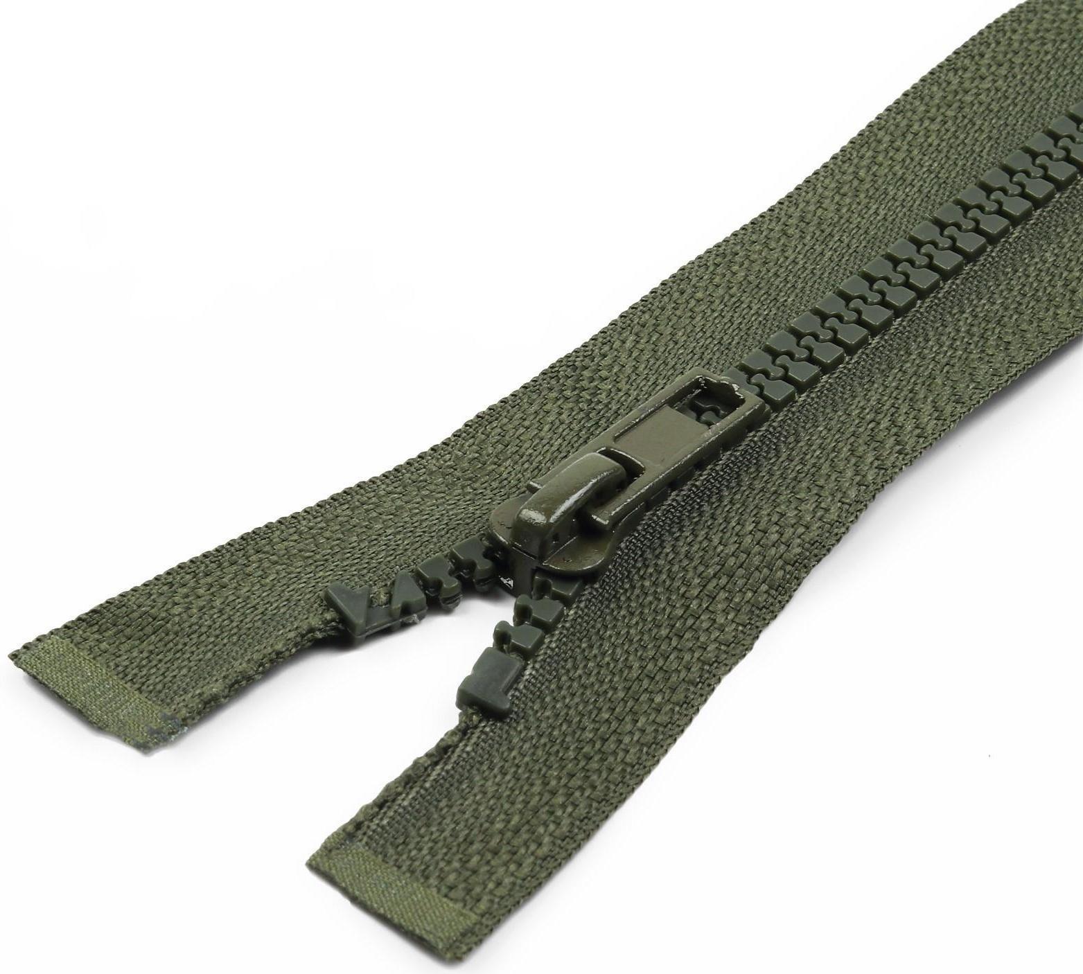 Молния разъёмная «Трактор», №5, замок автомат, 80 см, цвет хаки