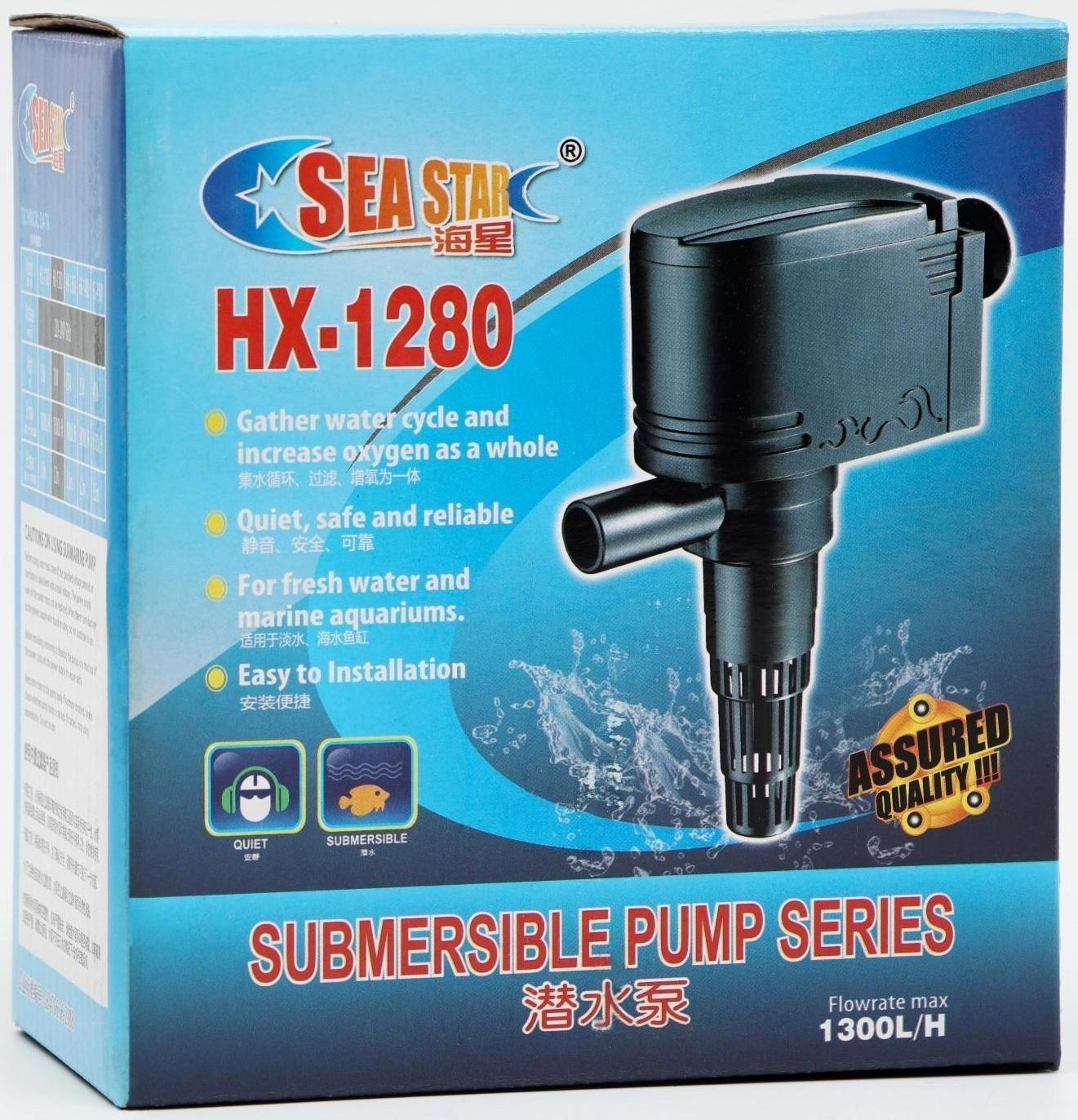 Помпа аквариумная Sea Star HX-1280, 1300 л/ч, 18 Вт, высота подъема 1,2 м