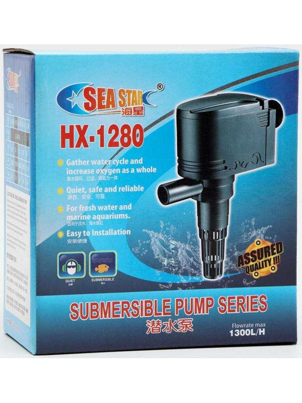 Помпа аквариумная Sea Star HX-1280, 1300 л/ч, 18 Вт, высота подъема 1,2 м