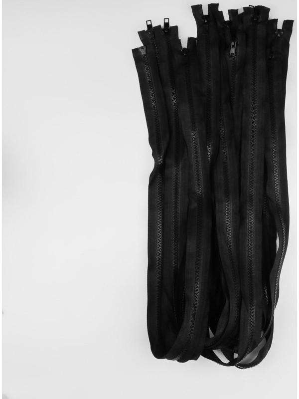 Молния разъёмная «Трактор», №5, 2 бегунка, замки автомат, 90 см, цвет чёрный