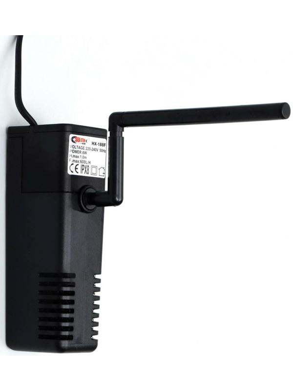 Фильтр внутренний Sea Star HX-188F, 600 л/ч, 8 Вт, с дождевальной флейтой